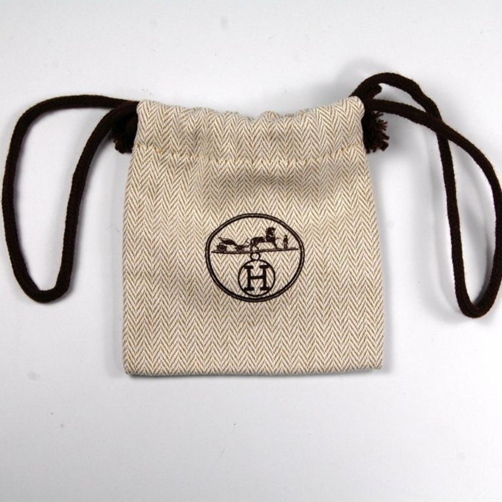 Authentic Hermès drawstring lock bag